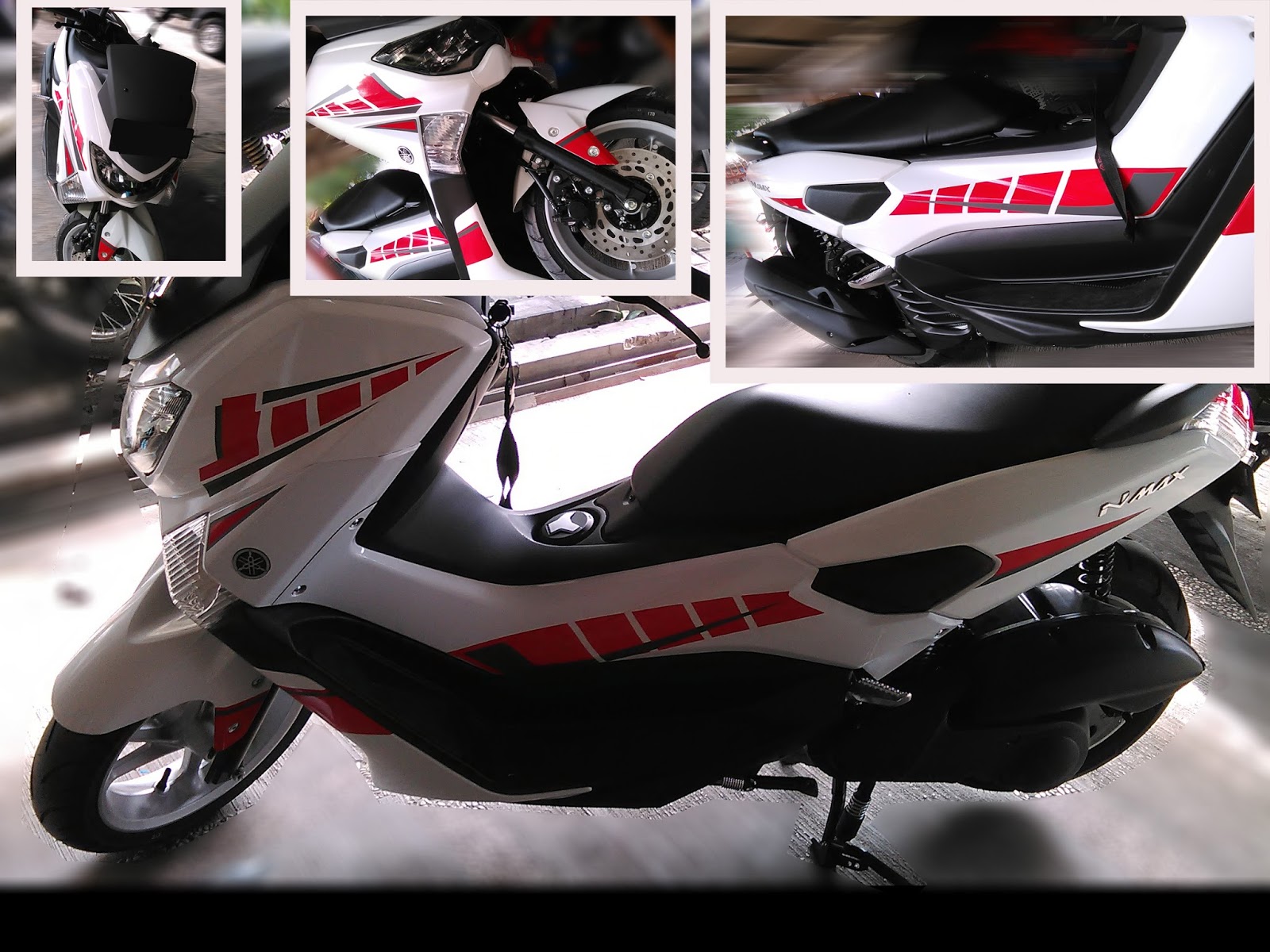 Wrapping Sticker Full Body Motor Nmax Putih Doff Wrapping